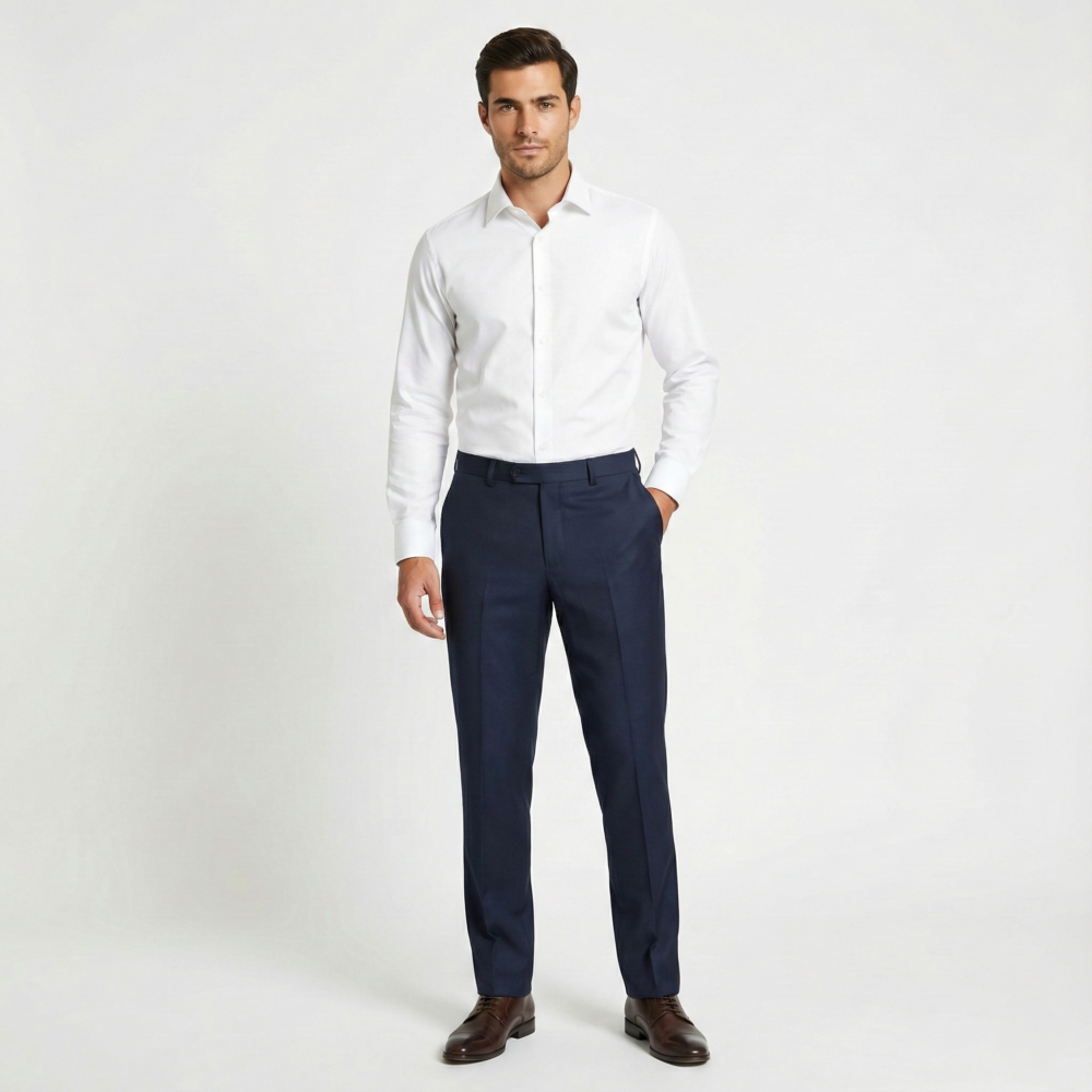 amnesia dark blue trouser