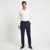 amnesia dark blue trouser