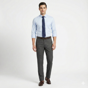 amnesia grey brown trouser